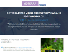 Tablet Screenshot of doterra-intro-video.global-partnerships.com